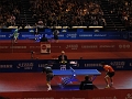 Christophe legout N°98 qui s'incline logiquement 4-0 contre Wang Hao n°2 (1)
